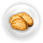 4 Slices Garlic Bread 